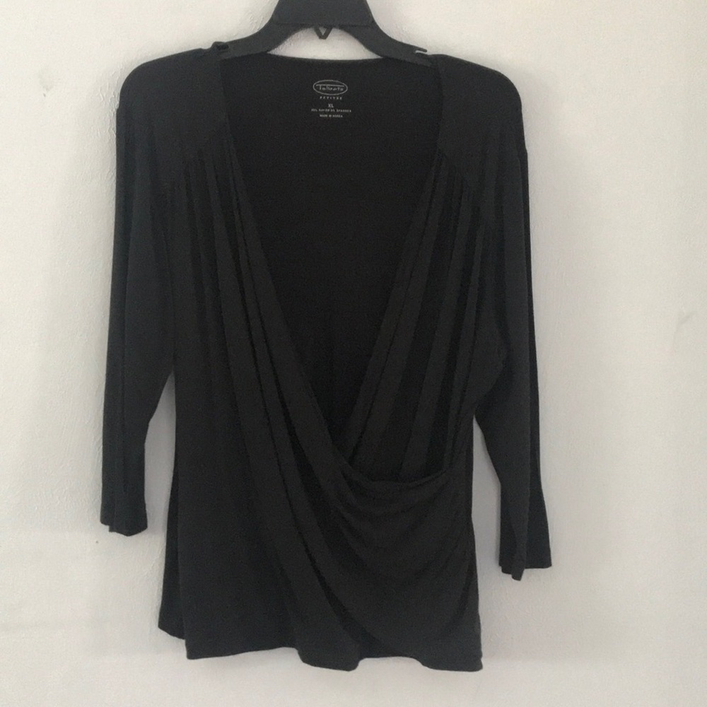 Black long sleeve top